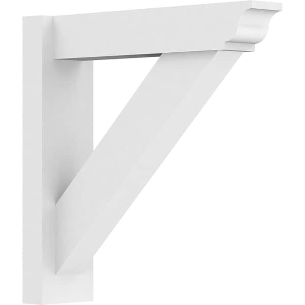 Ekena Millwork Traditional Architectural Grade PVC Outlooker with Traditional Ends, 5"W X 20"D X 20"H OUTP05X20X20TRA01 - main
